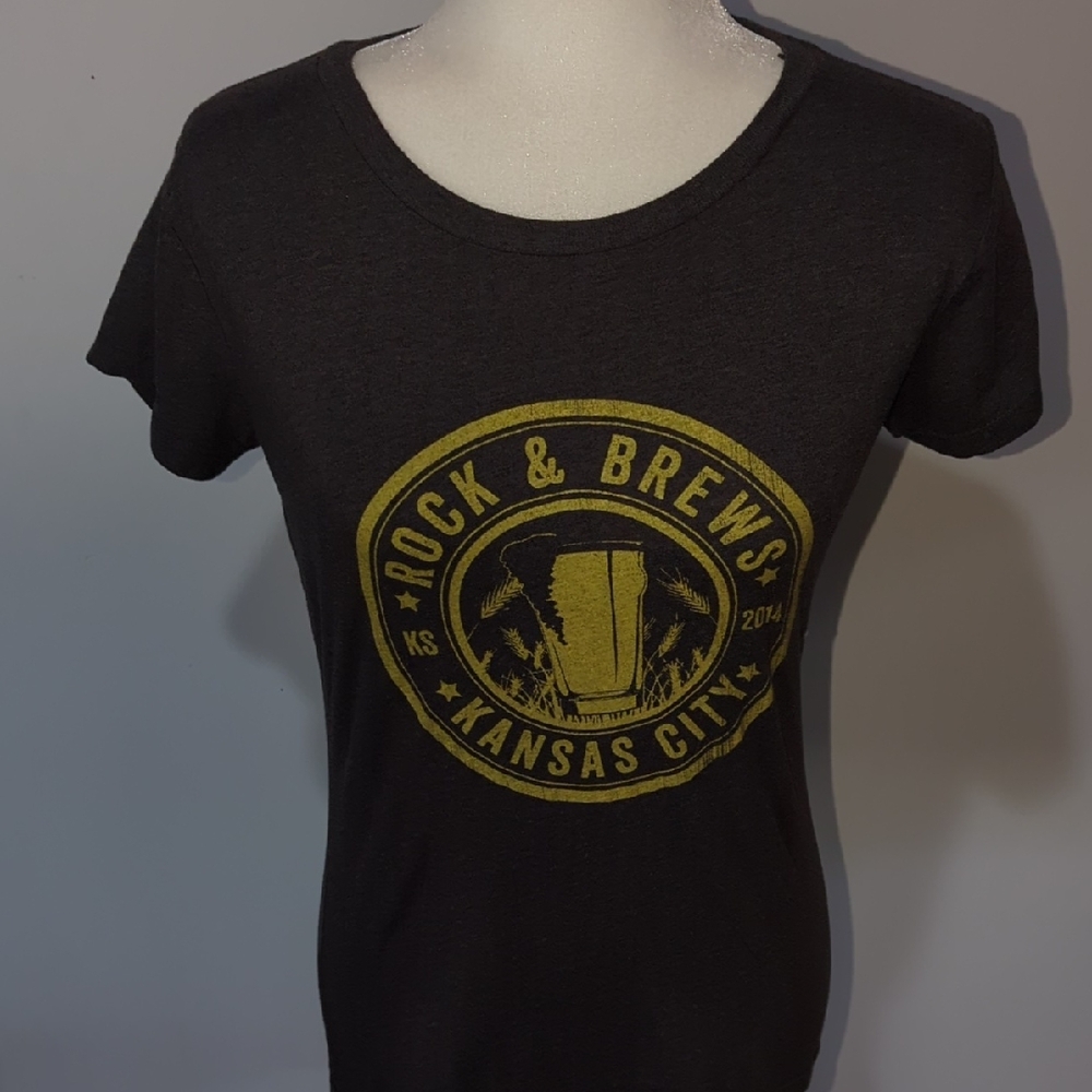 Kansas City Rock & Brews Black Graphic Tee